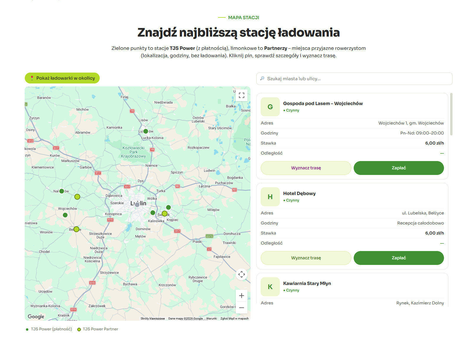TJS Power – samoobsługowe stacje ładowania rowerów elektrycznych