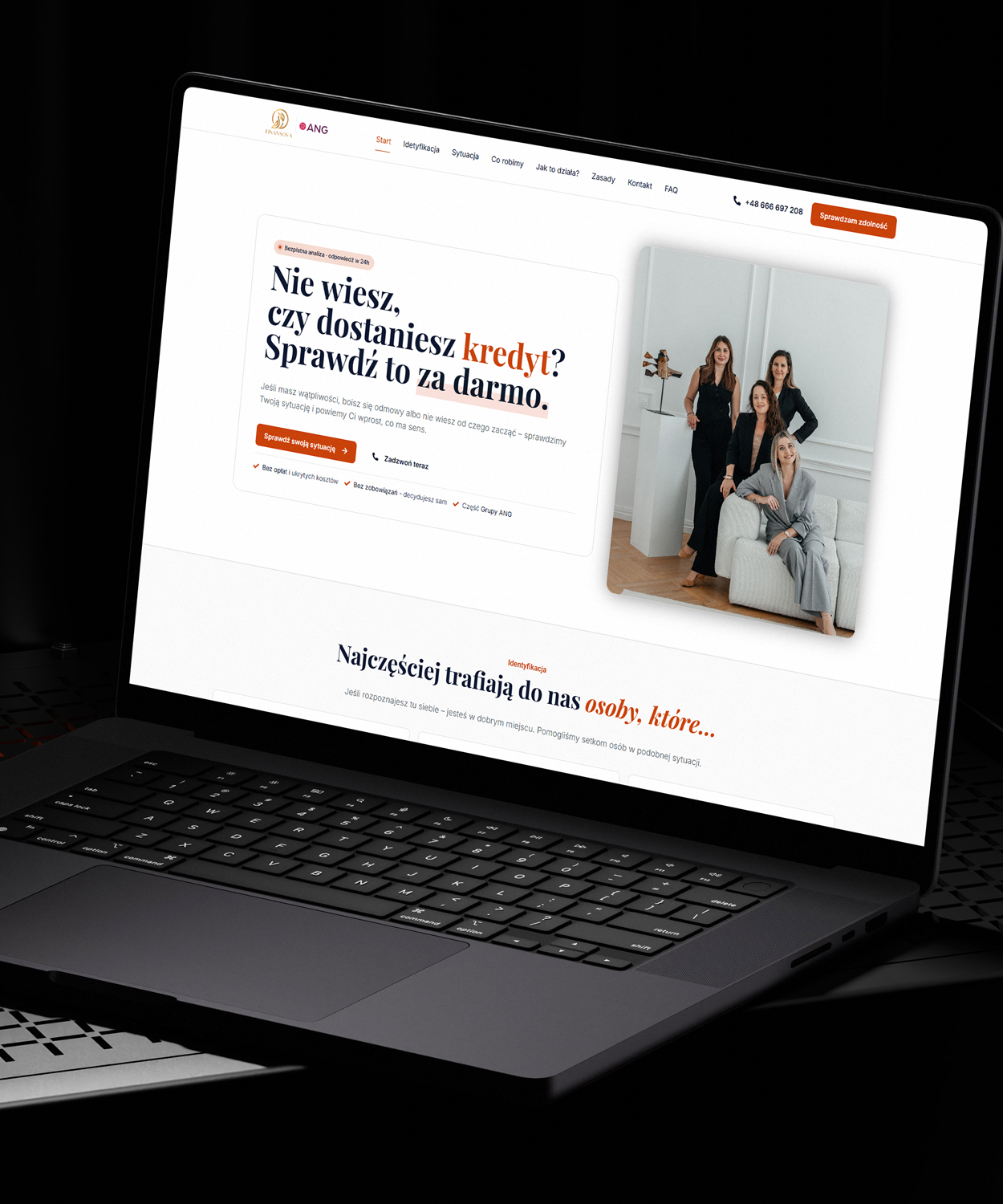Landing page Finansova